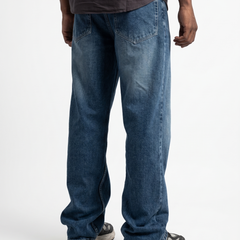 Light Blue Vintage Wash Relaxed Jeans