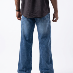 Deep Indigo Faded Relaxed Fit Jeans