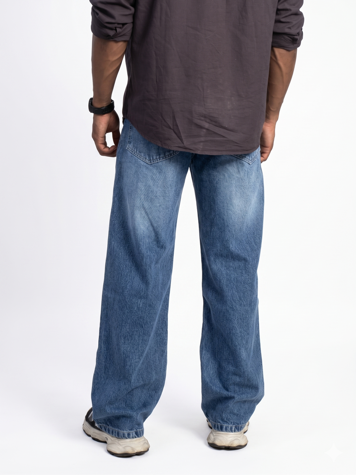 Classic Blue Stonewash Baggy Jeans